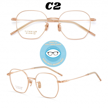 Gọng kính kim loại mã 6109